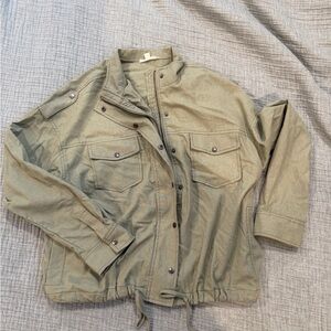 Blu Pepper Olive Bomber Jacket